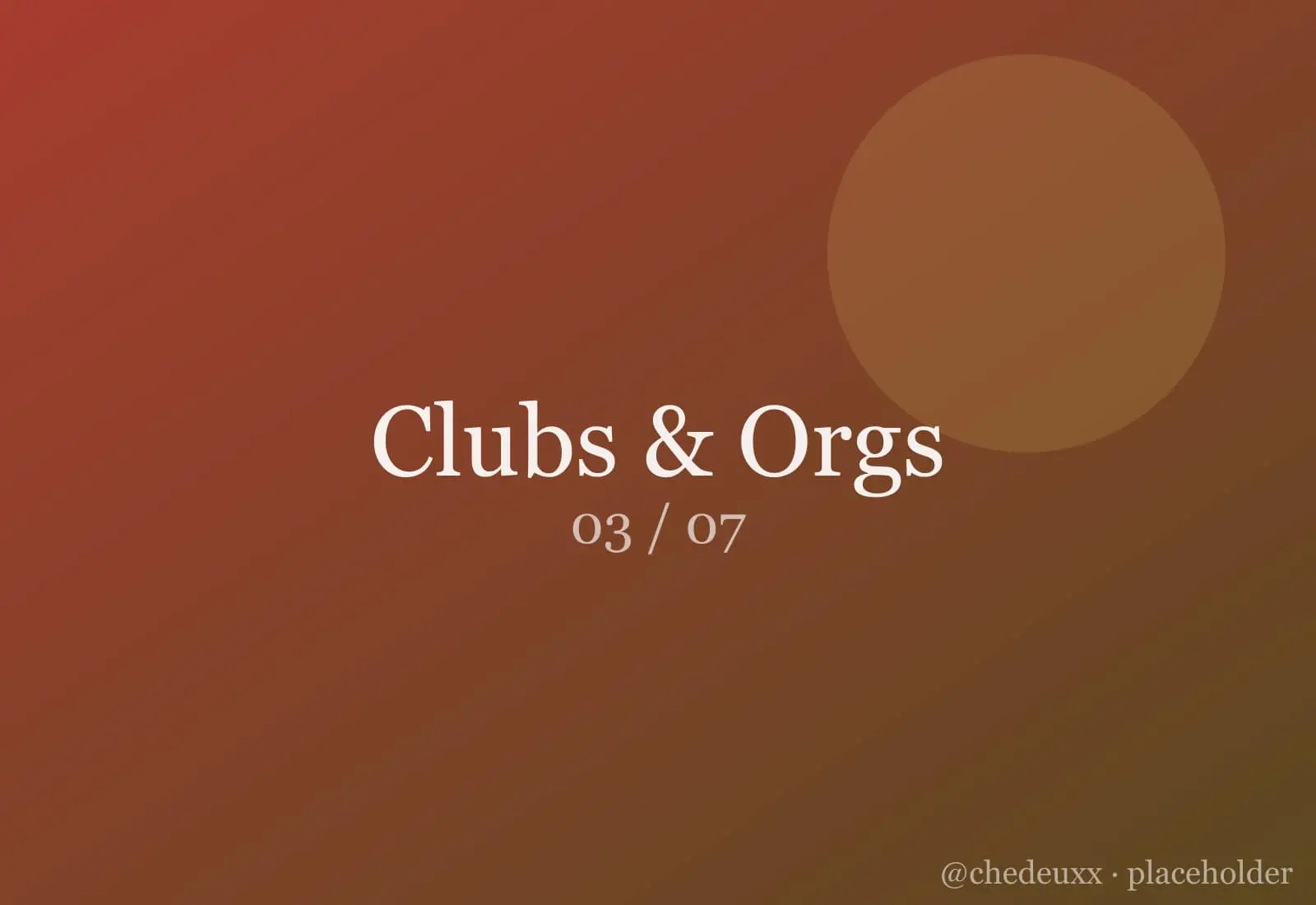 Clubs Orgs 03 — Clubs & Orgs photography by chedeuxx