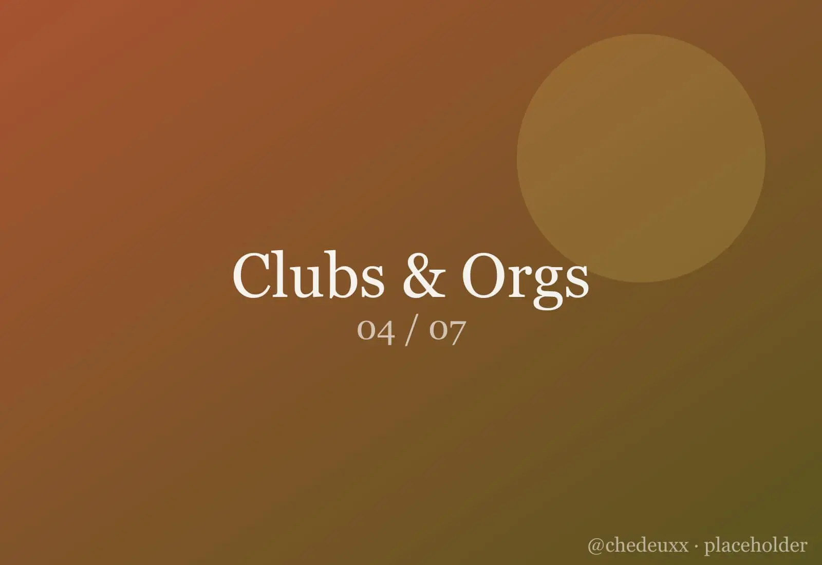 Clubs Orgs 04 — Clubs & Orgs photography by chedeuxx