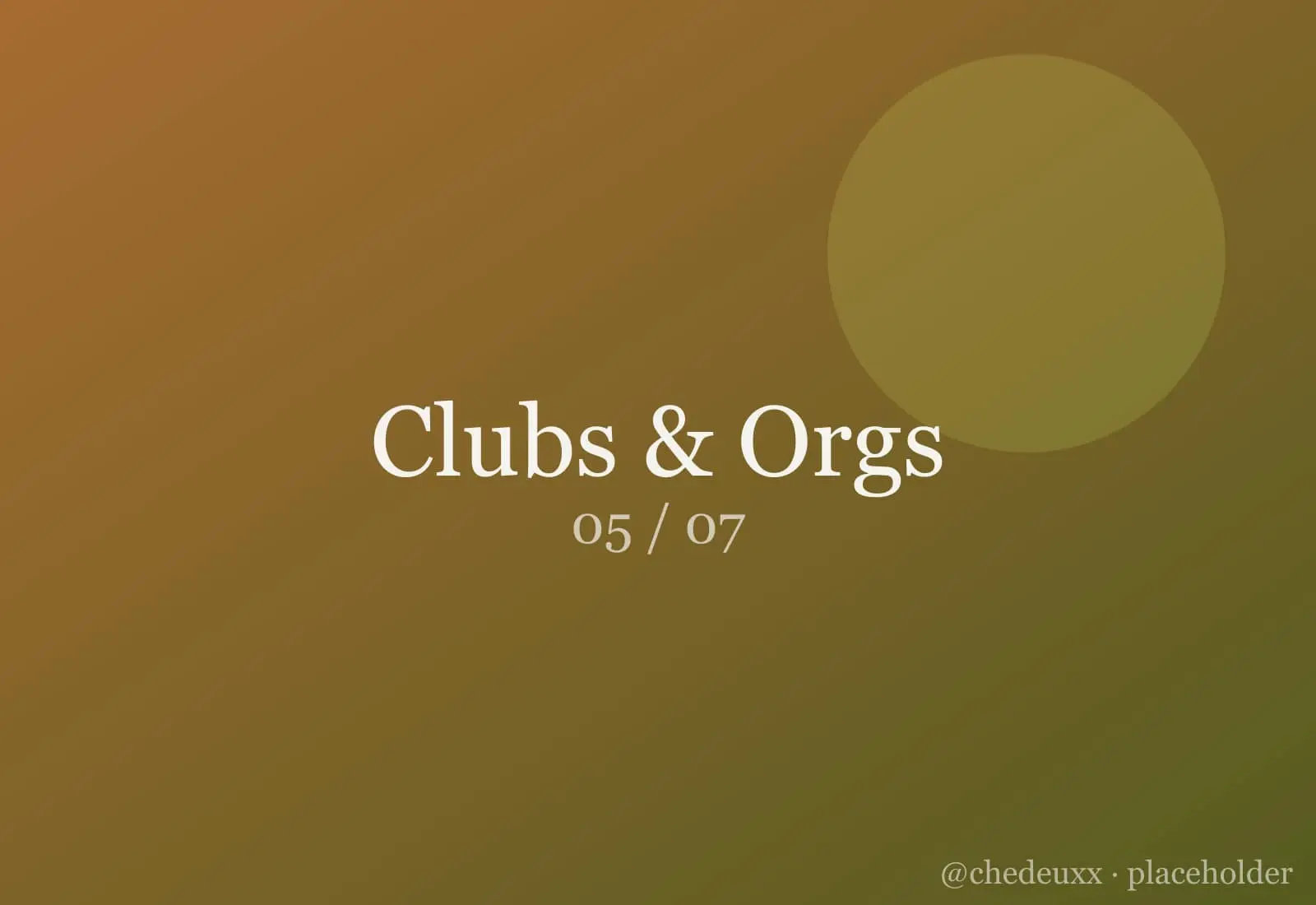 Clubs Orgs 05 — Clubs & Orgs photography by chedeuxx
