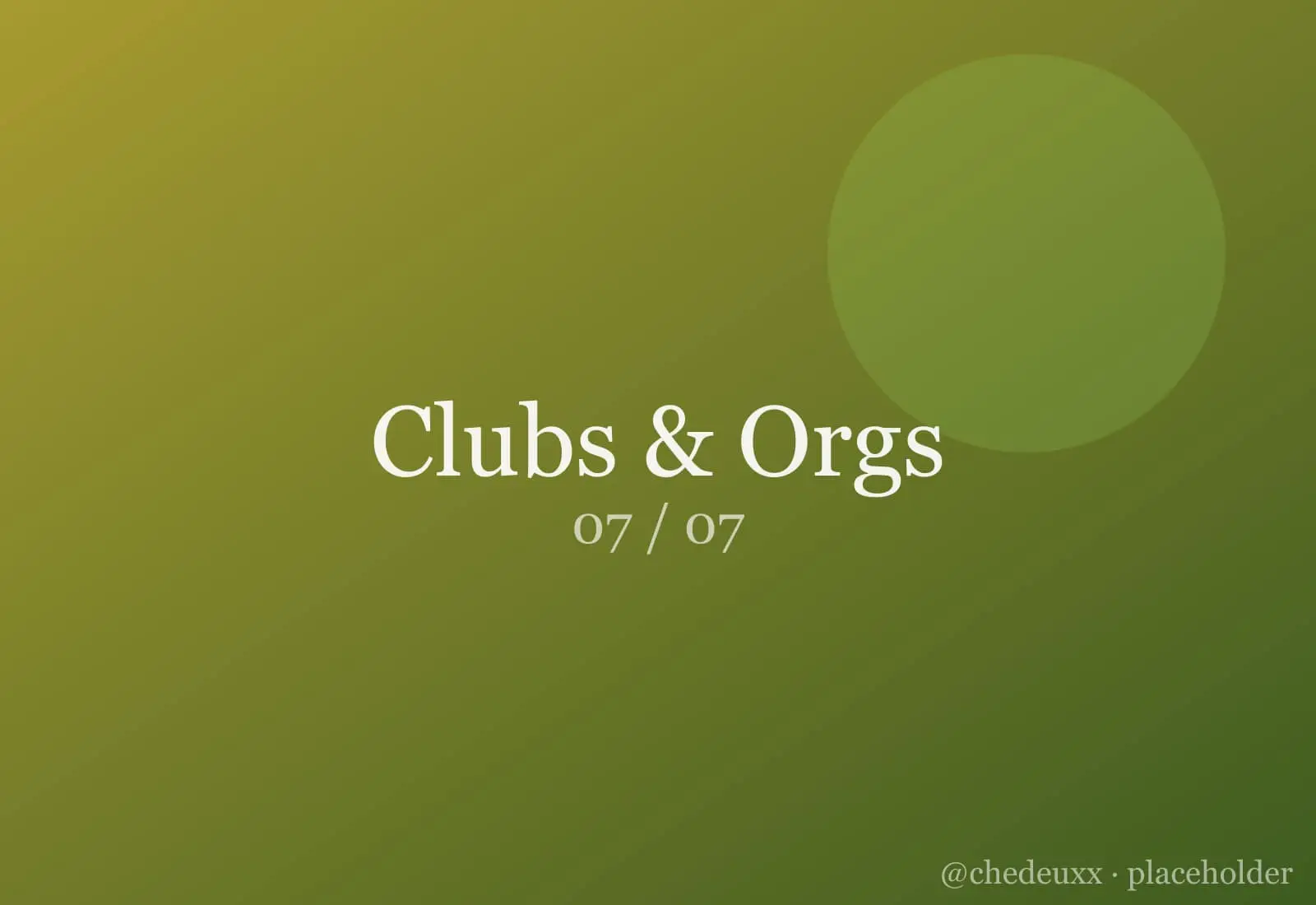 Clubs Orgs 07 — Clubs & Orgs photography by chedeuxx