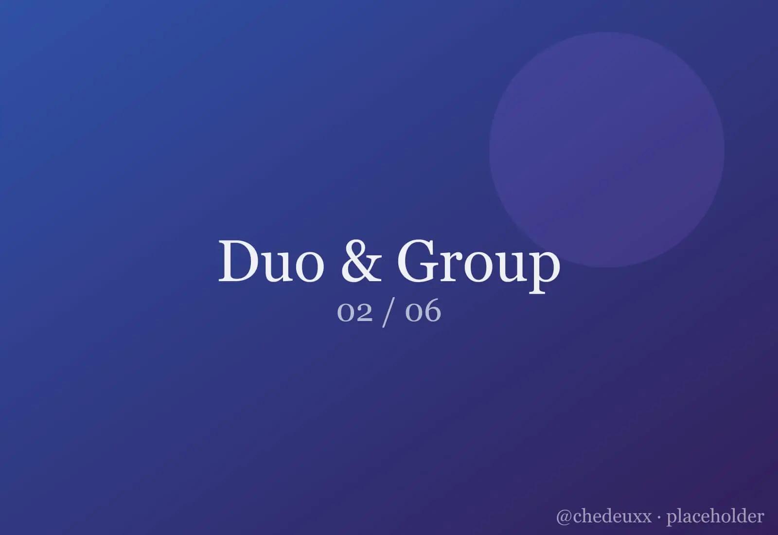 Duo Group 02 — Duo & Group photography by chedeuxx