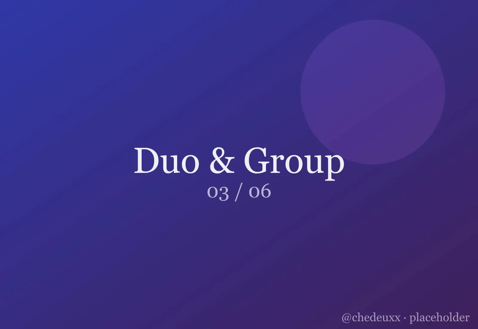 Duo Group 03 — Duo & Group photography by chedeuxx