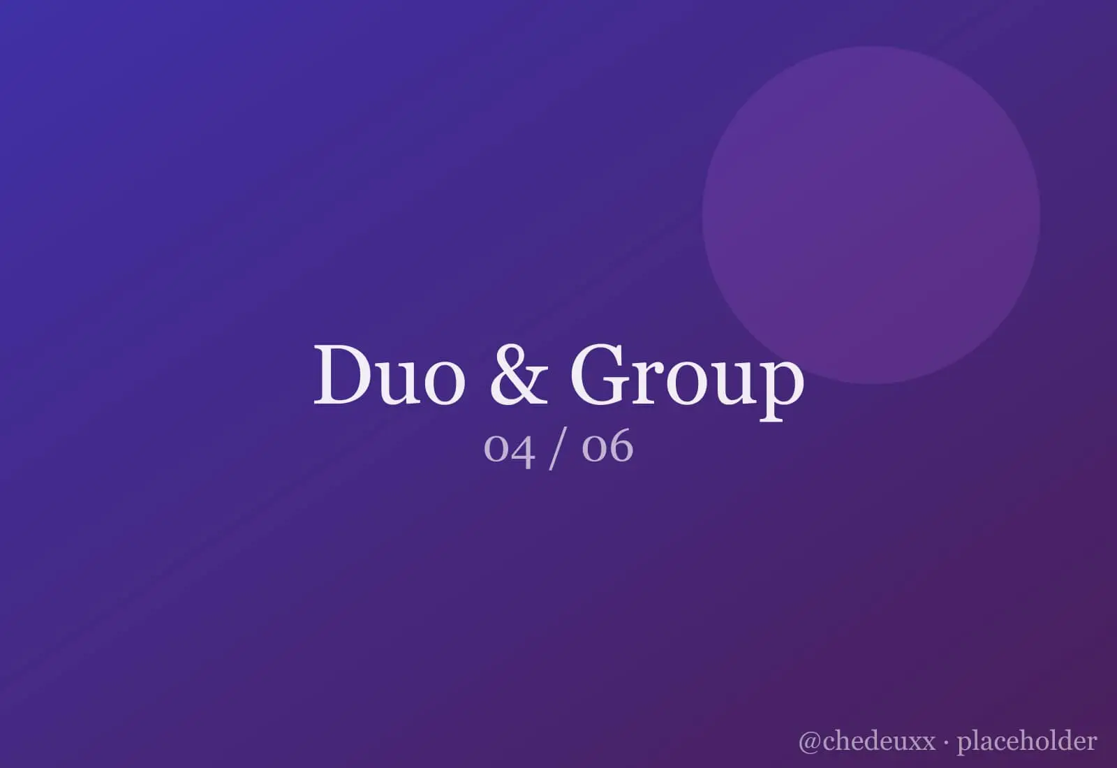 Duo Group 04 — Duo & Group photography by chedeuxx