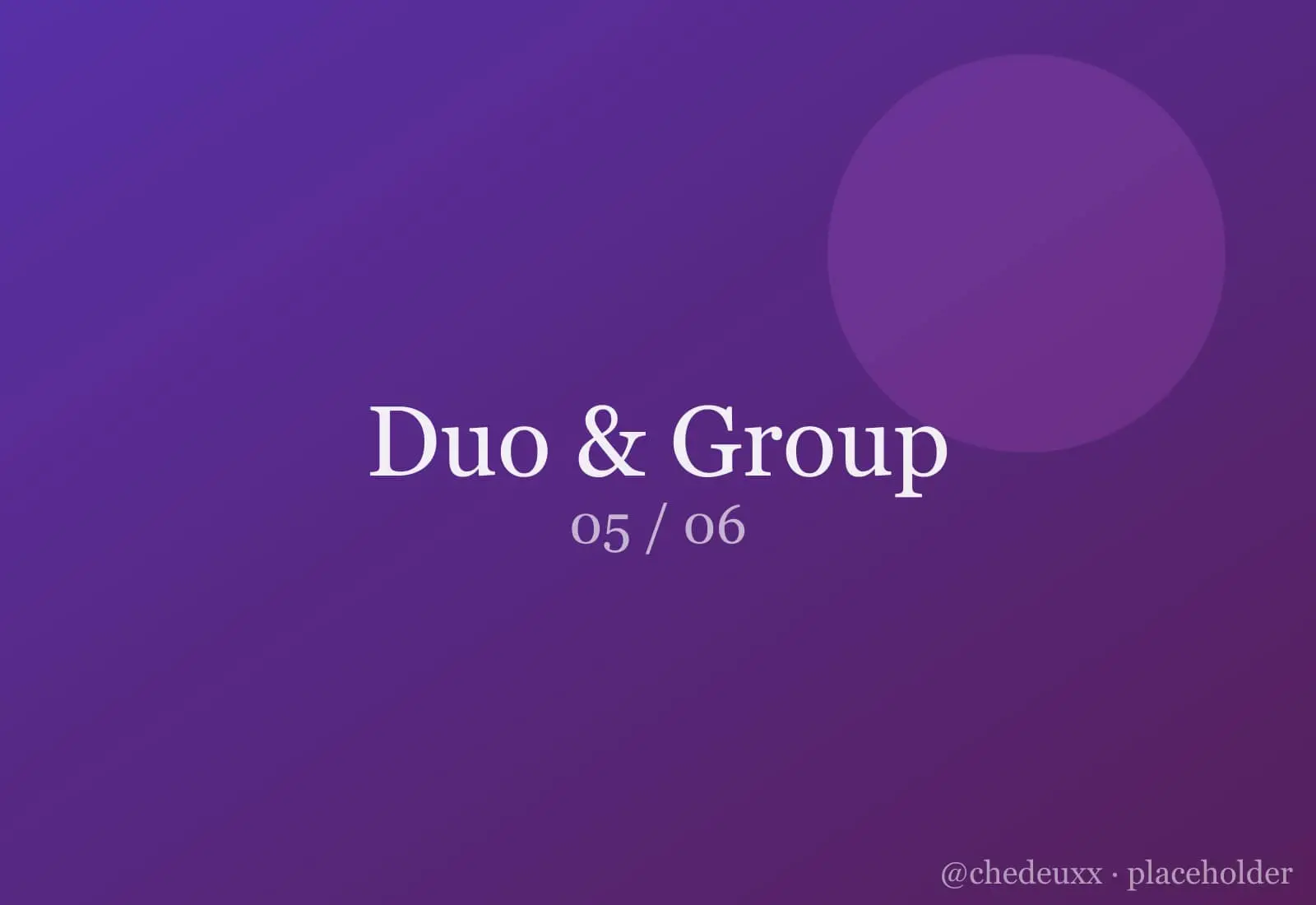 Duo Group 05 — Duo & Group photography by chedeuxx