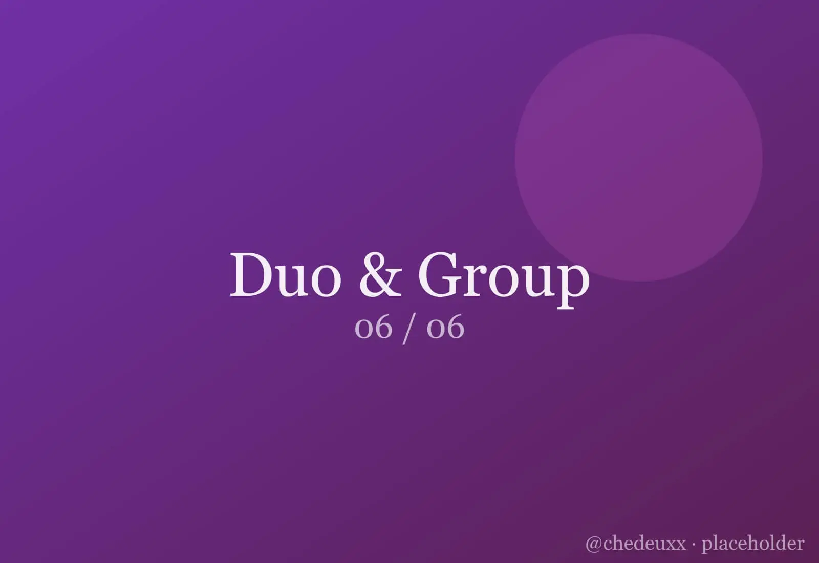 Duo Group 06 — Duo & Group photography by chedeuxx
