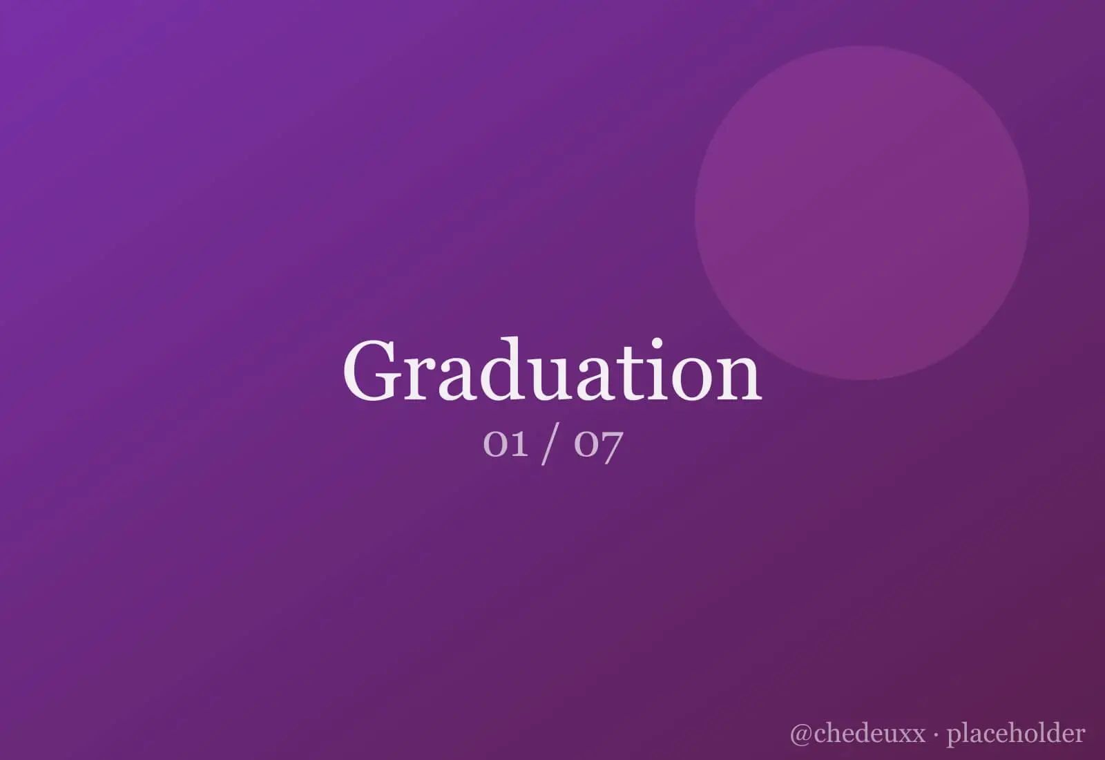 Graduation 01 — Graduation photography by chedeuxx